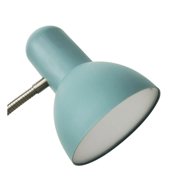 LED Gooseneck Desk Lamp with Catch-All Base & AC Outlet - Teal - Picture 6 of 12